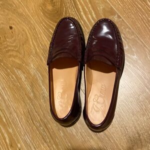 COPY - J Crew patent leather loafers.